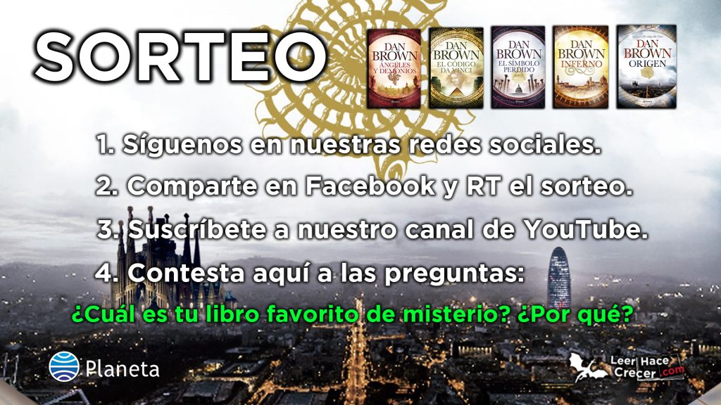 Sorteo Explicación Dan Brown – Serie Robert Langdon – Leer Hace Crecer
